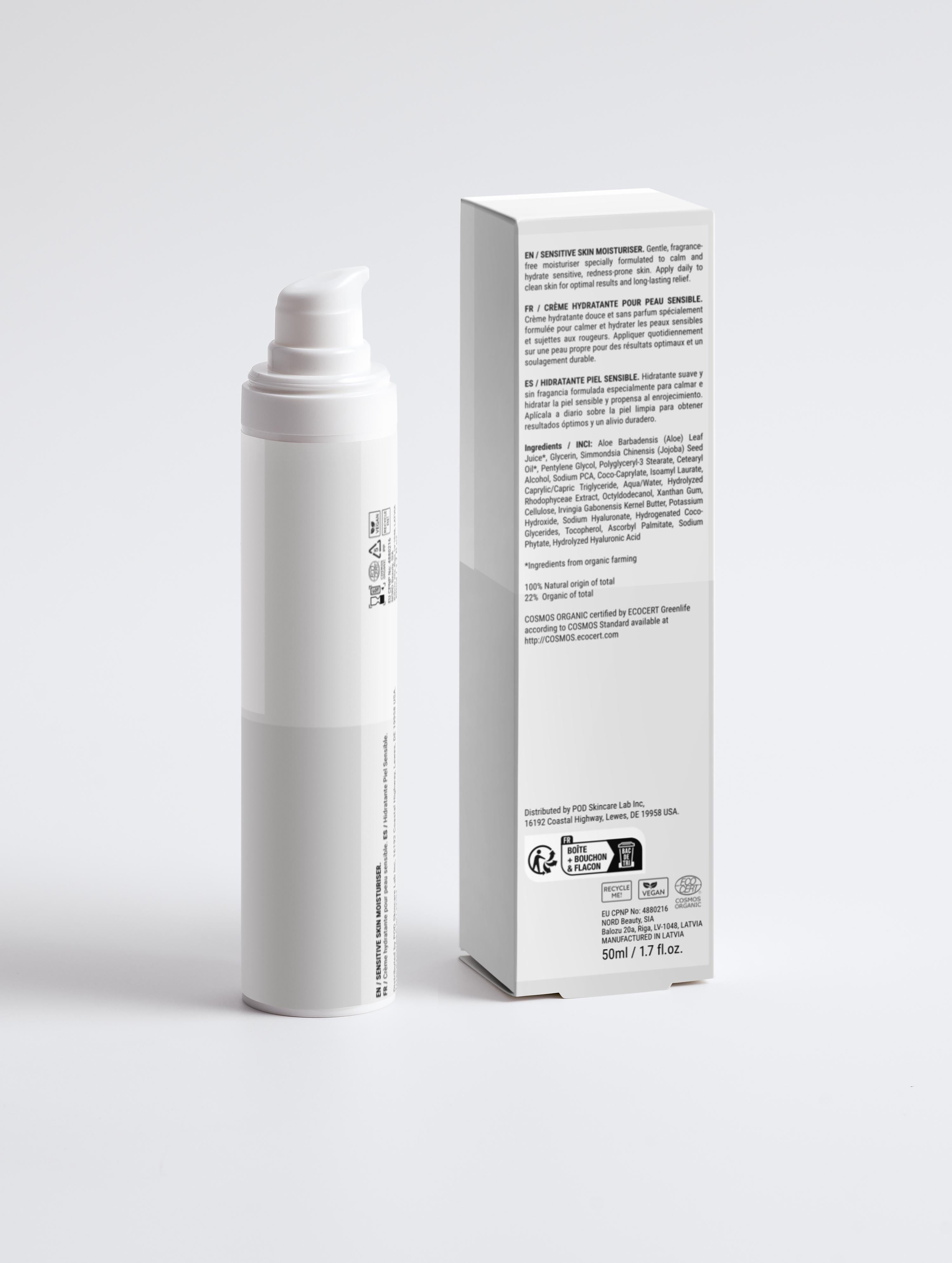 Sensitive Skin Moisturiser, Fragrance Free